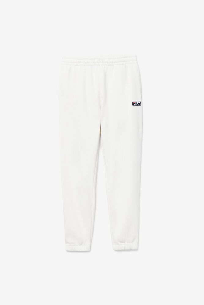 Fila Pants Garin Jogger Mens White - India DGA-067824